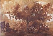 Claude Lorrain Landscape with Mythological Figures (mk17) oil painting